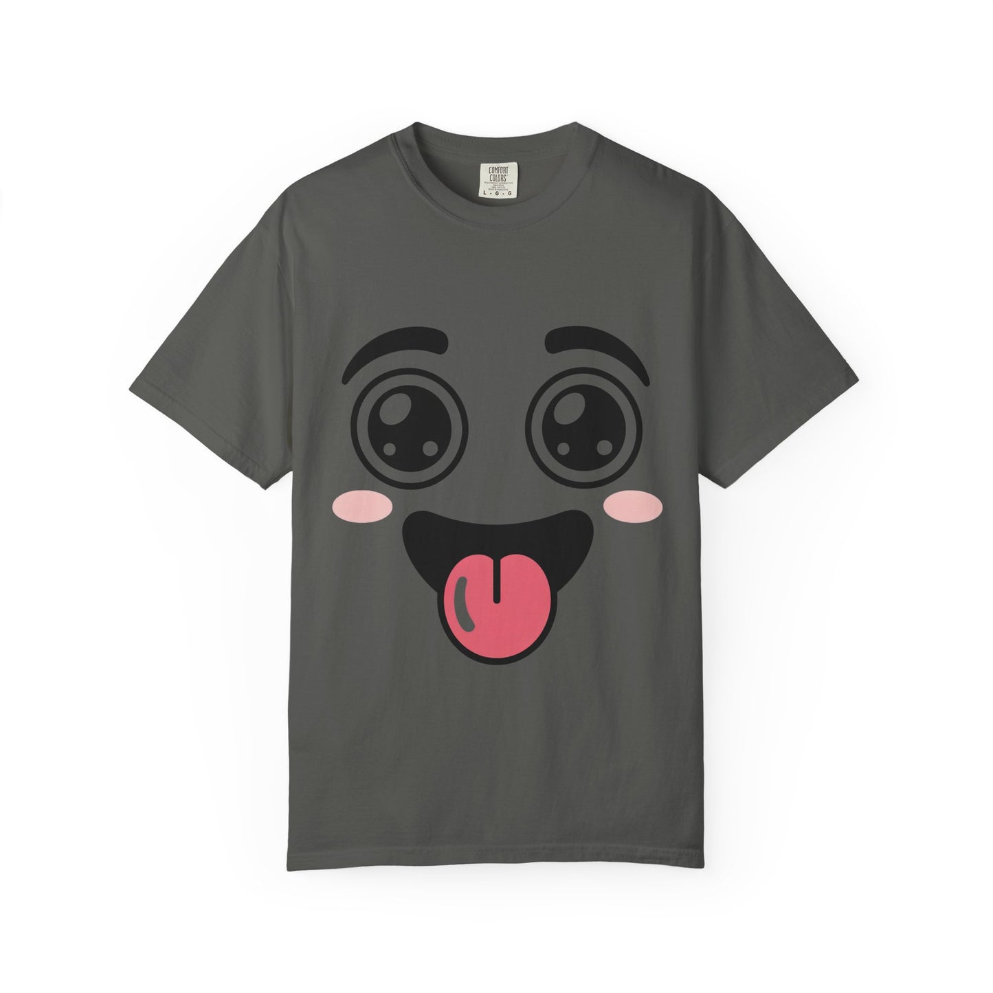 Funny Kawaii Anime Face T-Shirt | Cute Tongue Out Meme Tee | Comfort Colors® 1717