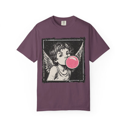 Retro 'Bubblegum Angel' Cherub T-Shirt | Grunge Coquette Aesthetic Tee | Comfort Colors® 1717