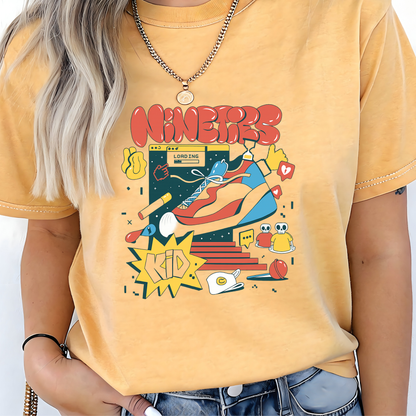 Nineties Kid Retro Graphic T-Shirt - Nostalgic 90s Tee