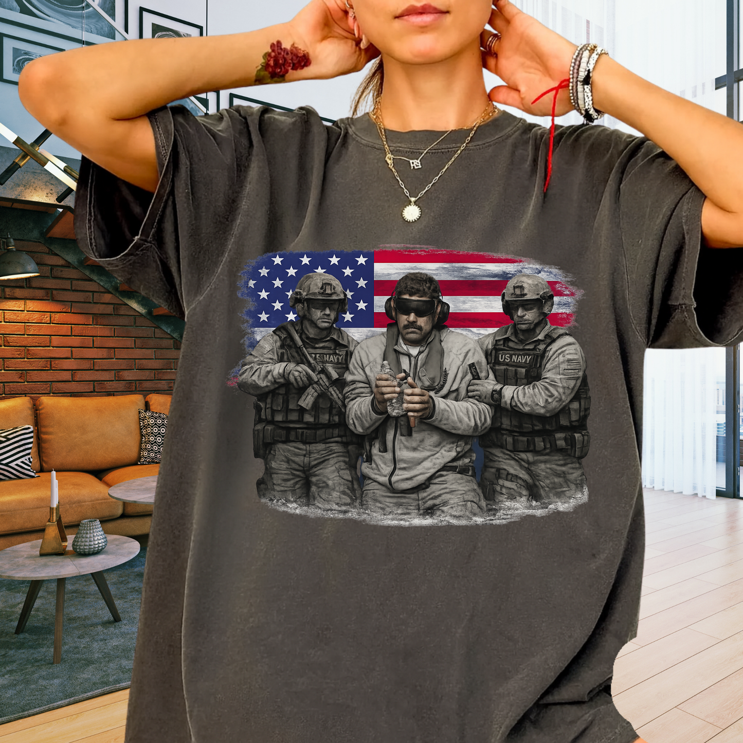 Venezuela Libre Shirt | Captured Maduro Graphic Tee | "The End of Tyranny" Viral Protest Apparel