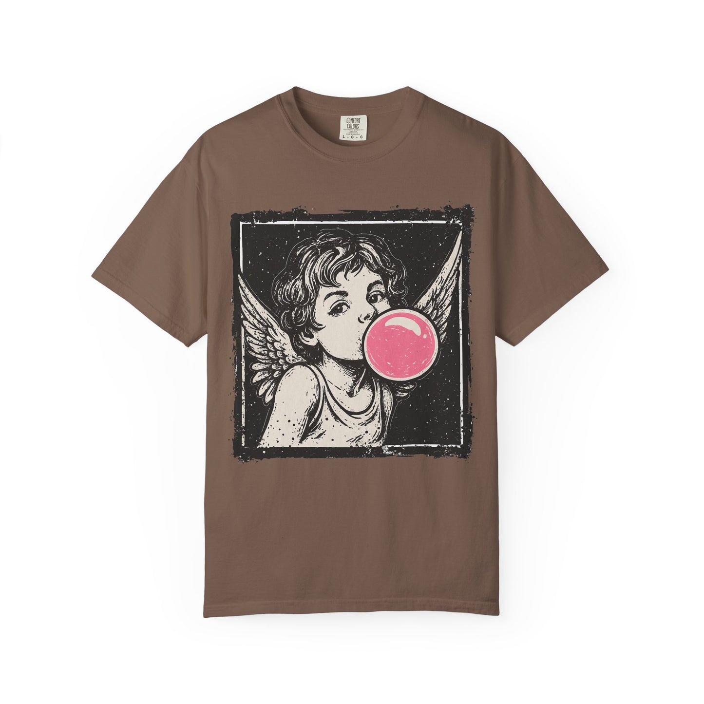 Retro 'Bubblegum Angel' Cherub T-Shirt | Grunge Coquette Aesthetic Tee | Comfort Colors® 1717