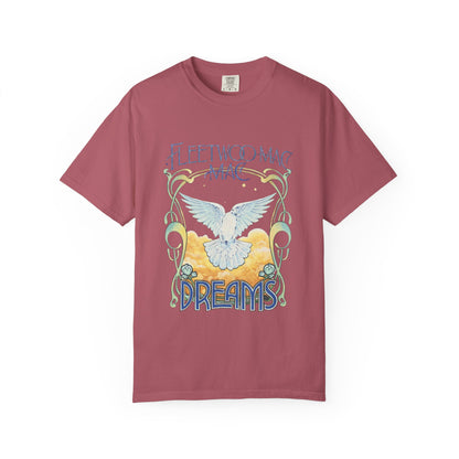 Fleetwood Mac Dreams T-Shirt | Art Nouveau White Dove Graphic Tee | Vintage 70s Classic Rock Band Merch