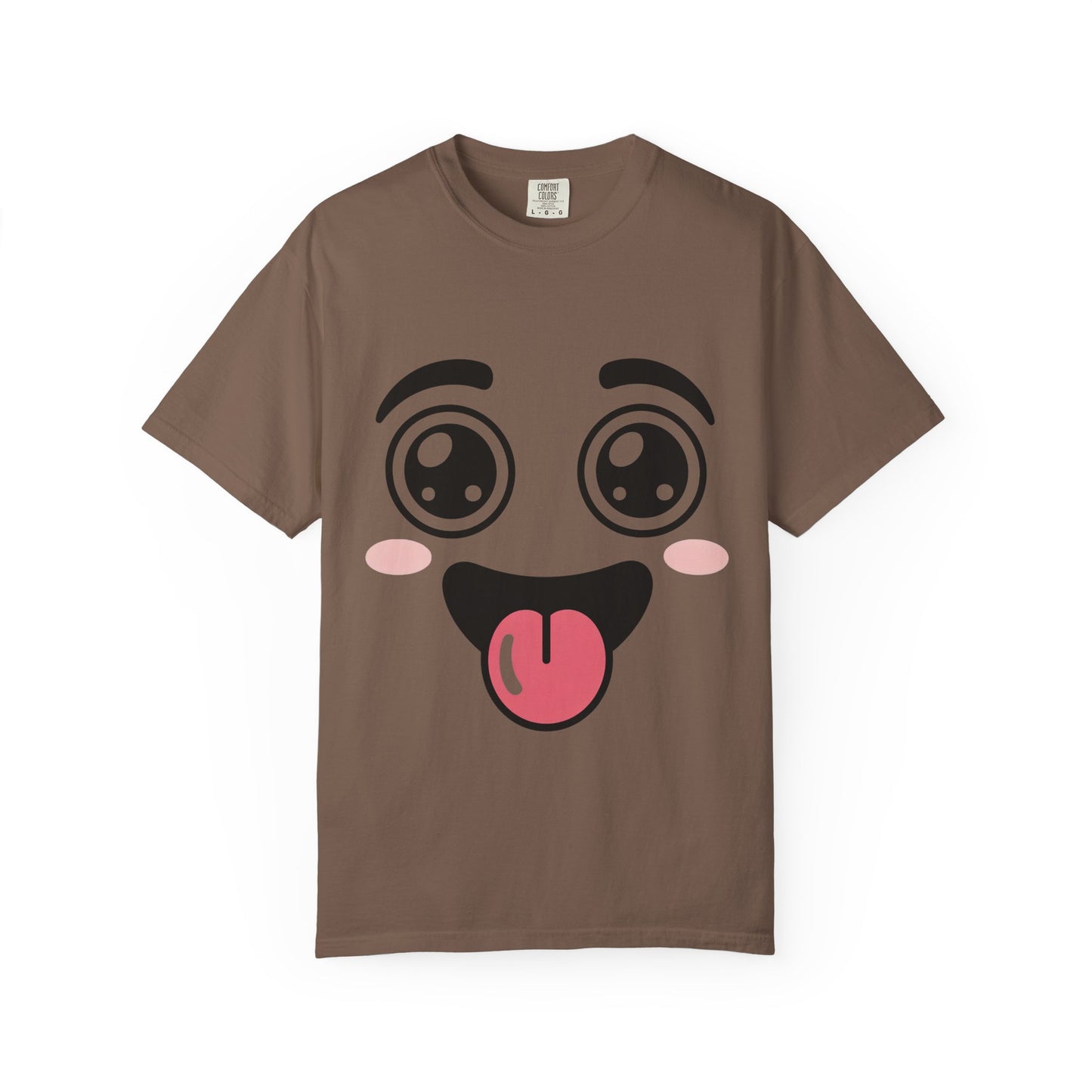 Funny Kawaii Anime Face T-Shirt | Cute Tongue Out Meme Tee | Comfort Colors® 1717