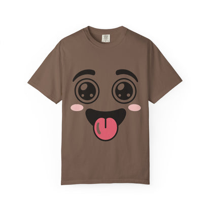 Funny Kawaii Anime Face T-Shirt | Cute Tongue Out Meme Tee | Comfort Colors® 1717
