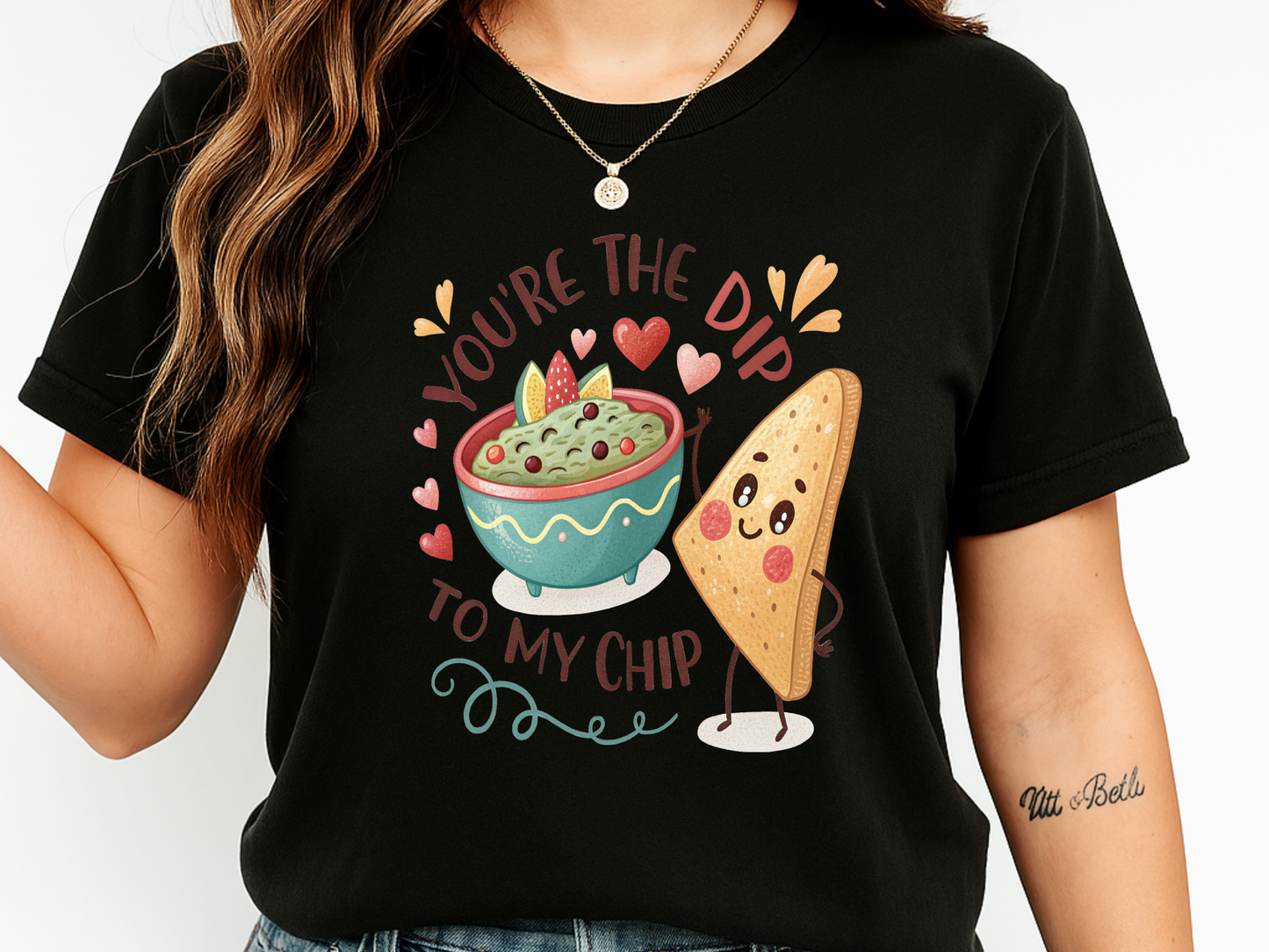 Cute 'You're The Dip To My Chip' T-Shirt | Funny Valentine's Foodie Gift | Comfort Colors® 1717